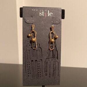 New York Style Gold Earrings